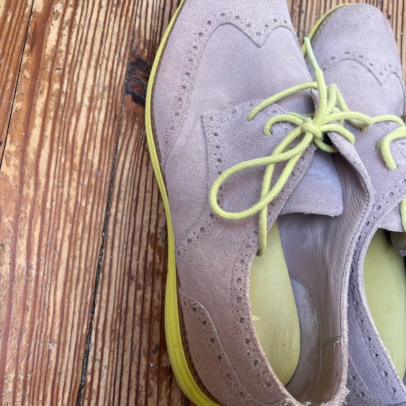 Cole Haan Lunargrand Suede Lace Up Oxfords/Sneakers Two Tone - Picture 3 of 8